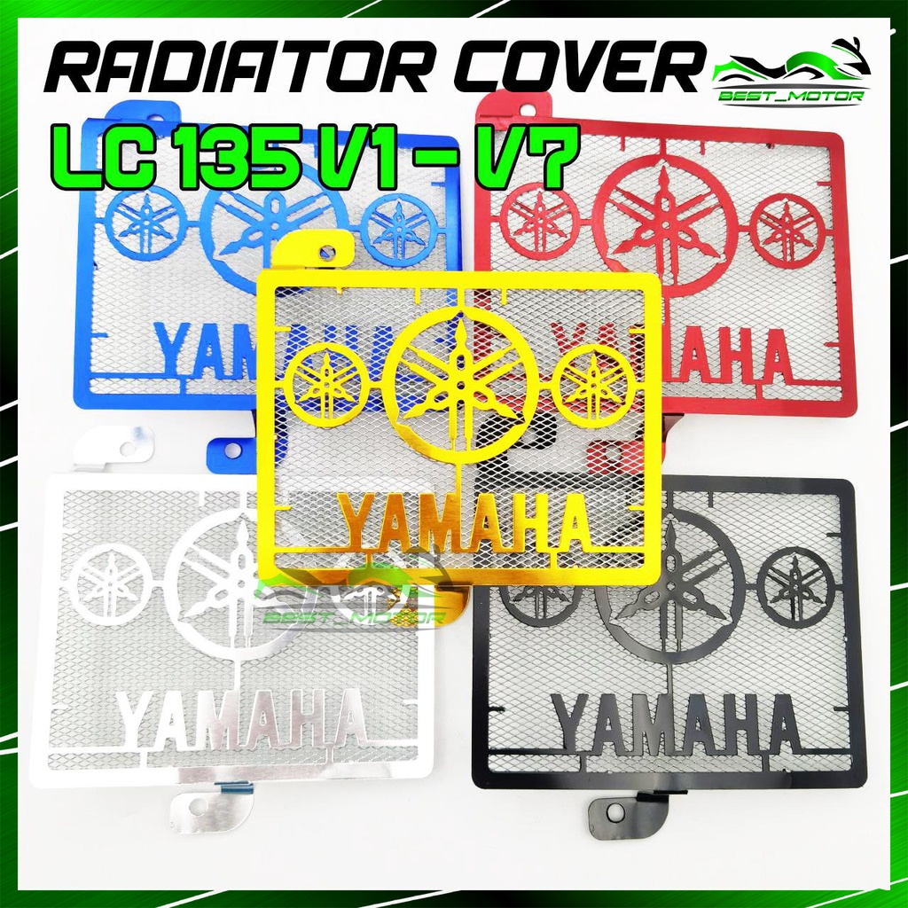 YAMAHA LC135 V1-V7 V8 LC 135 RADIATOR COVER COOLANT NET ALLOY | Shopee ...