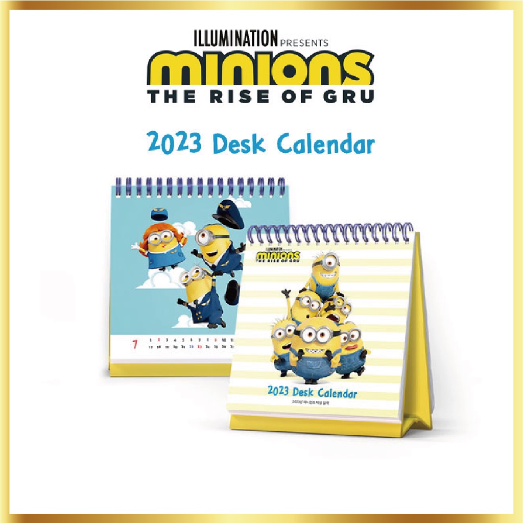 Minions Artwork 2023 Desk Calendar Shopee Malaysia