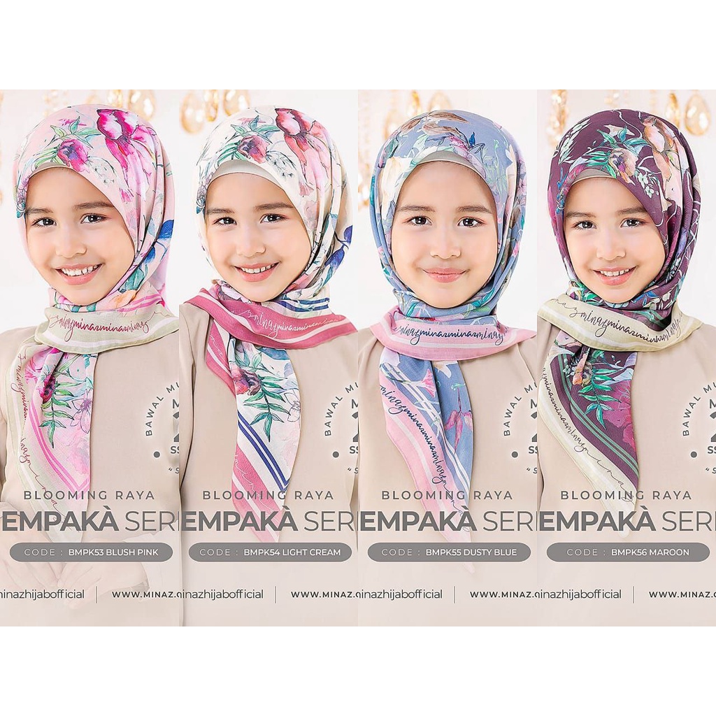 🔥 HOT SALE MINAZ HIJAB BLOOMING RAYA KIDS LIMITED EDITION 🔥 | Shopee ...