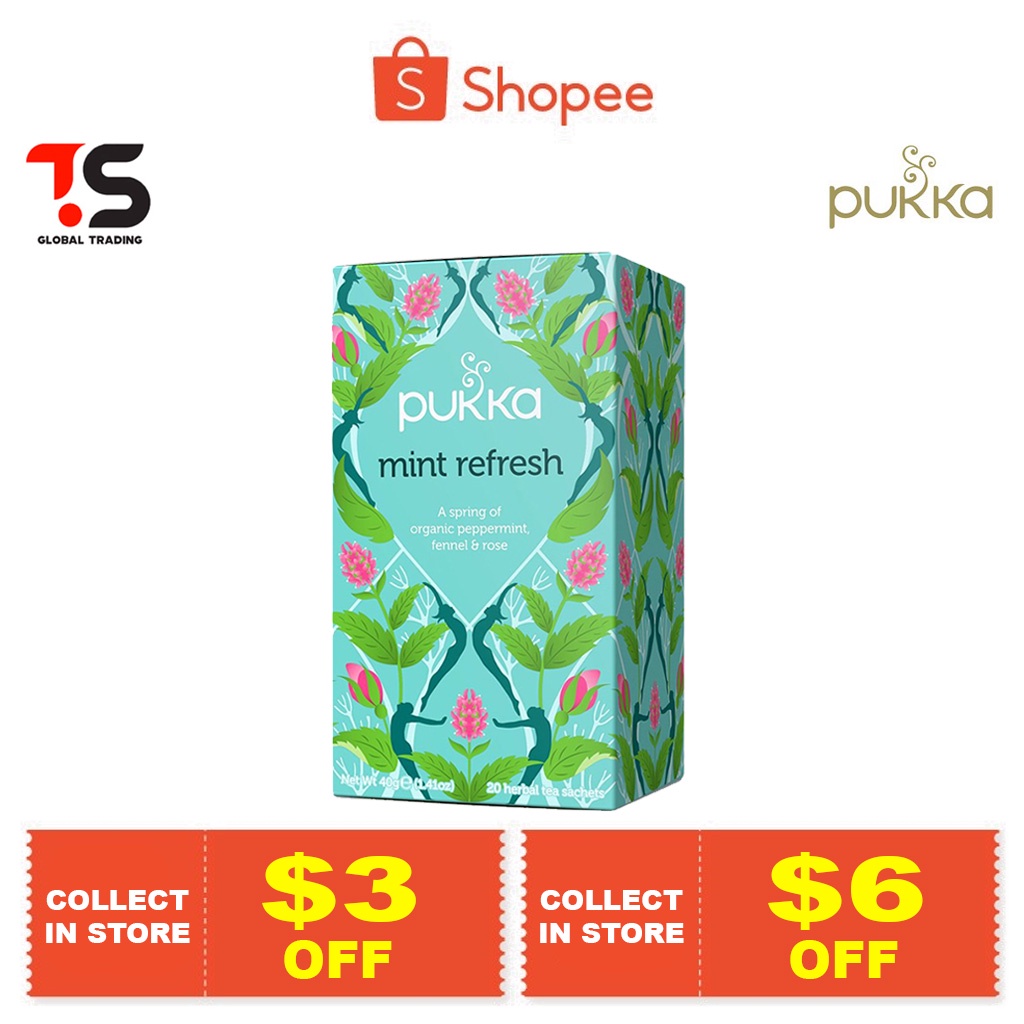 Pukka Herbal Tea Mint Refresh 20’s Shopee Malaysia