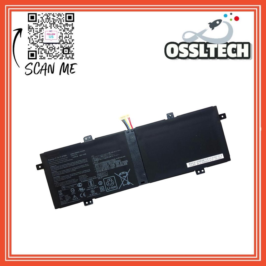 AKKEE C21N1833 Laptop Accu voor Asus ZenBook 14 UM431 UM431DA UX431FA UX431FL UX431FN VivoBook S14 S431FA S431FL BX431FA S4500F U4500F Series Notebook 7.7V 47Wh