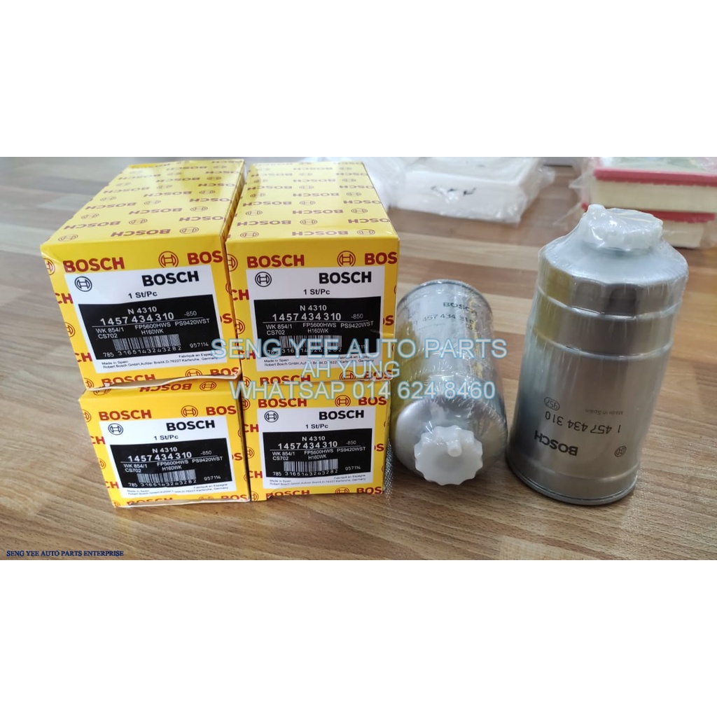 BOSCH FUEL FILTER (1457434310) (FOR JOYLONG VAN/CAM PLACER X) | Shopee ...