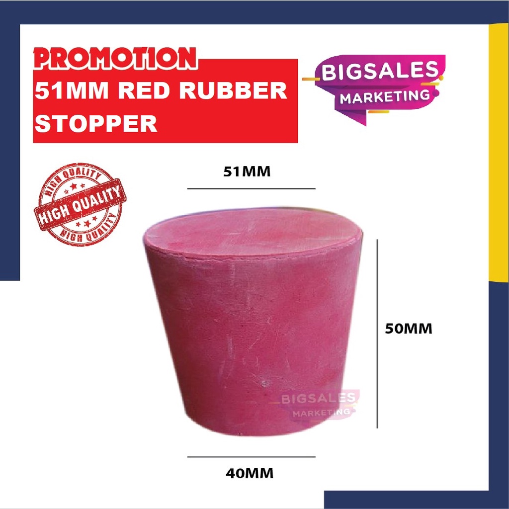 BIGSALES 51MM High Quality Big Red Rubber Stopper Water Tank Rubber ...