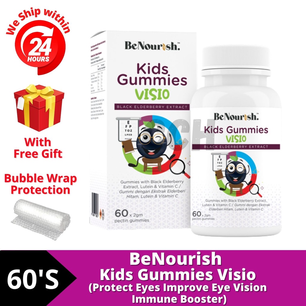 BeNourish Kids Gummies Visio (Protect Eyes Improve Eye Vision Immune