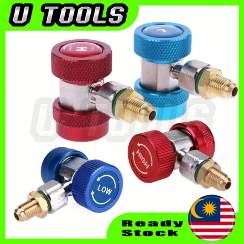 R134a Car Adapter Air Conditioner Adapter Refrigerant Couplers Quick