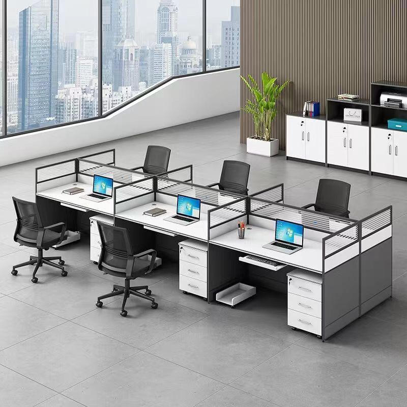 Office desk and chair combination, work station, staff position