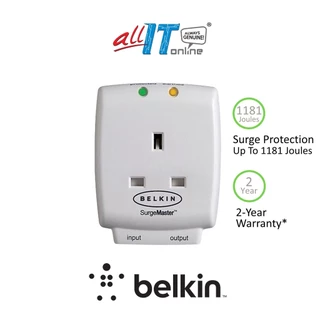 Belkin Home Series 1-Outlet SurgeCube Surge Protector (F9H110VSACW)