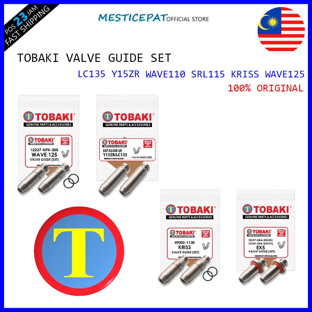Tobaki Valve Guide Set (LC135/Y15ZR/WAVE110/SRL115/KRISS/WAVE125/EGO