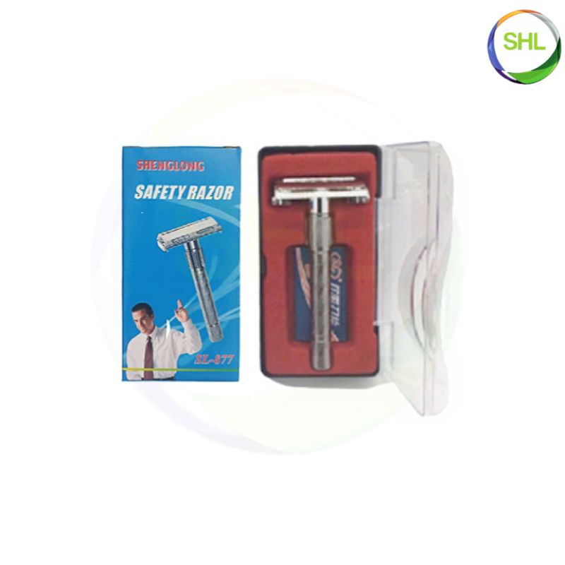 Tradlux Shenglong Blade Holder SL-877 Razor Double Edge Shaver With ...