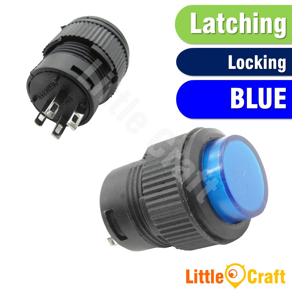 16mm Push On Latching Button Switch 4 Pin R16503BD Shopee Malaysia
