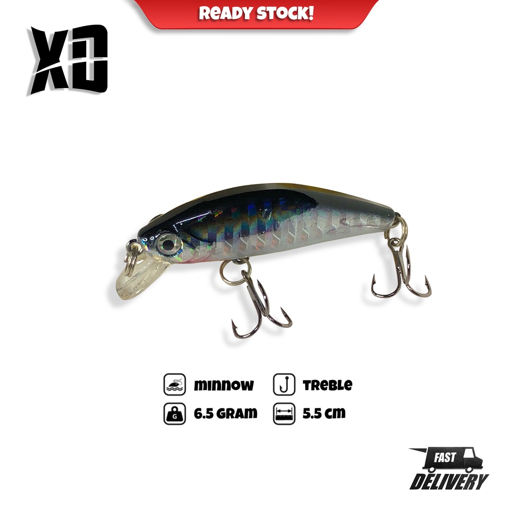 XD Minnow Gewang Siakap/Haruan/Tarpon/Peacock Bass Killer Fishing Lure
