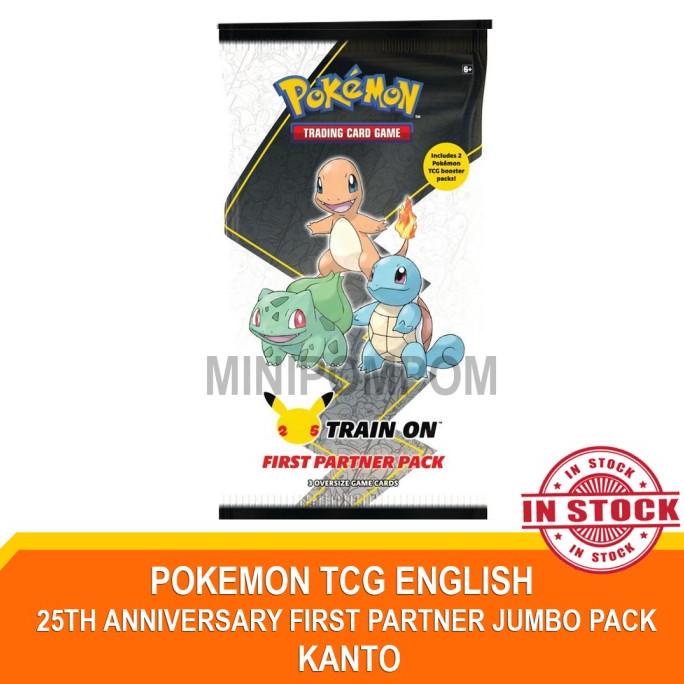 Pokemon TCG 25th Anniversary Oversize First Partner Pack Kanto NEW