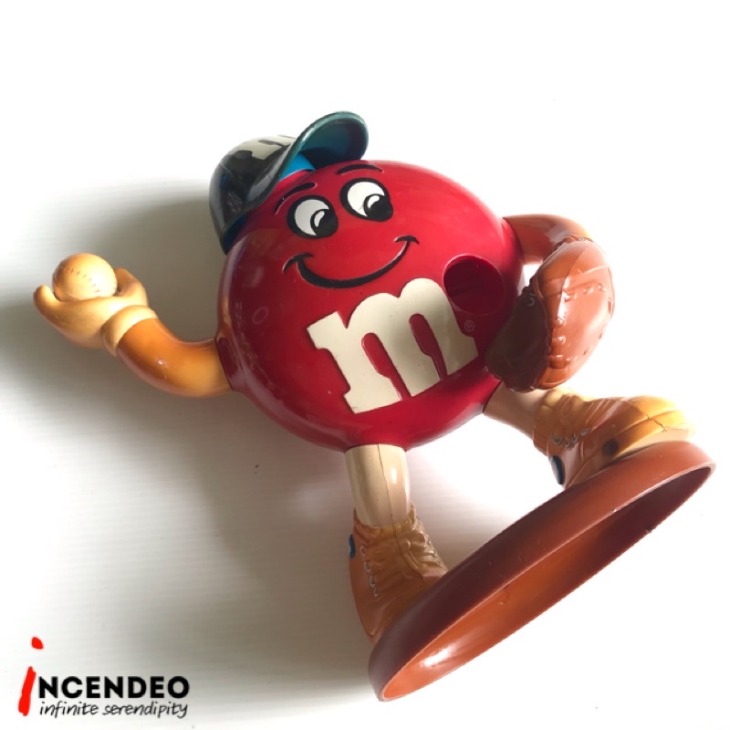 Vintage M&M Baseball Dispenser Toy (Red) Shopee Malaysia