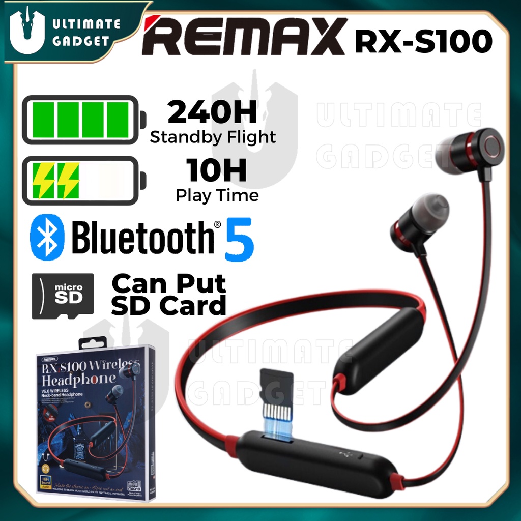 Remax Bluetooth Earphone Wireless Neckband Earphones Sport Bluetooth 5. ...