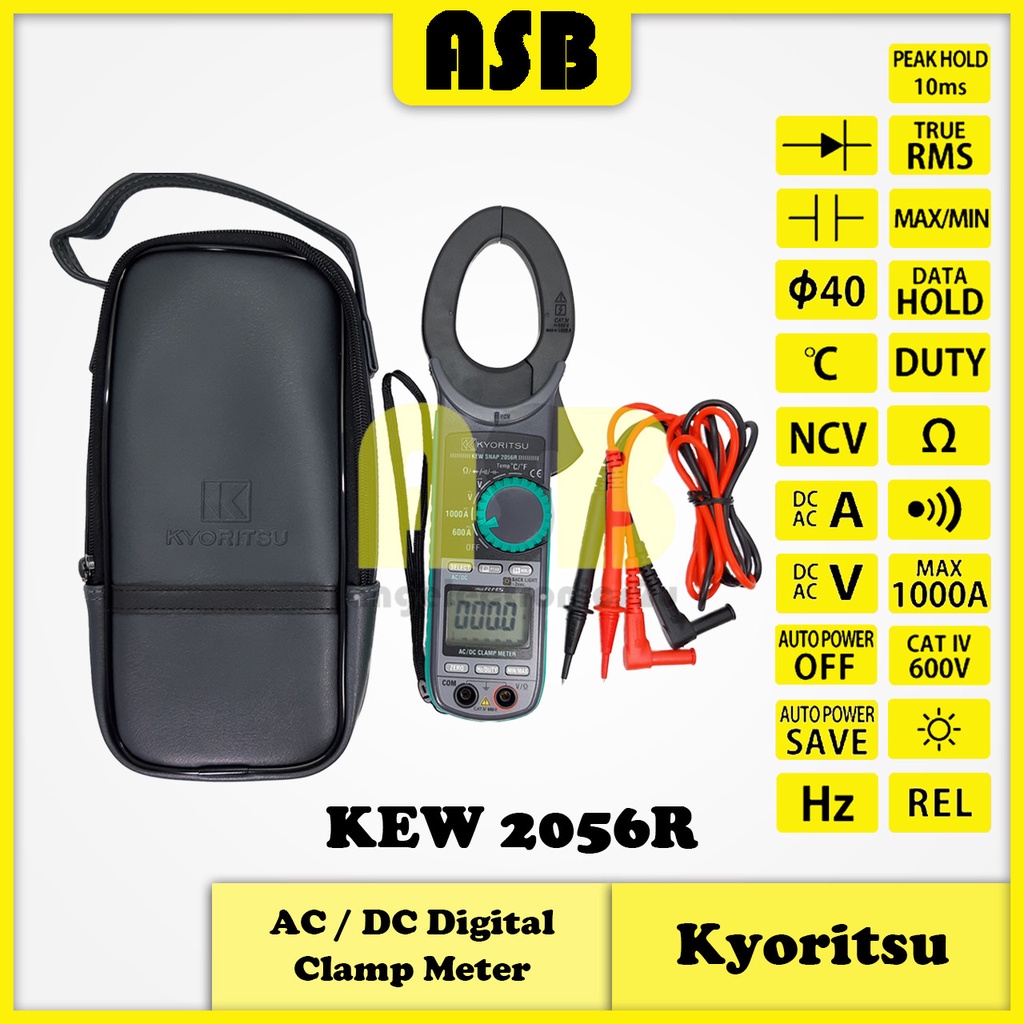 (1pc) Kyoritsu KEW 2056R AC/DC Digital Clamp Meter (362007045) Shopee