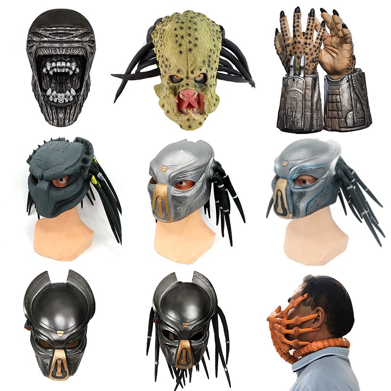 alien versus predator motorcycle helmets Buy Mask Cosplay vs. Predator Replica Helmet Dreads Soldiers Halloween Prop Latex (H) Online at Low Prices in India OWNERS REVIEW | Predator Motorcycle