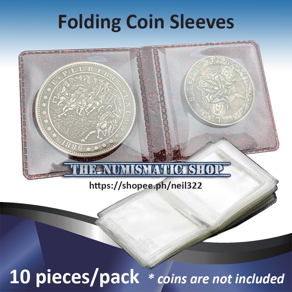 PCCB Folding Coin Pocket Sleeves - 10 pieces per pack (small or large ...