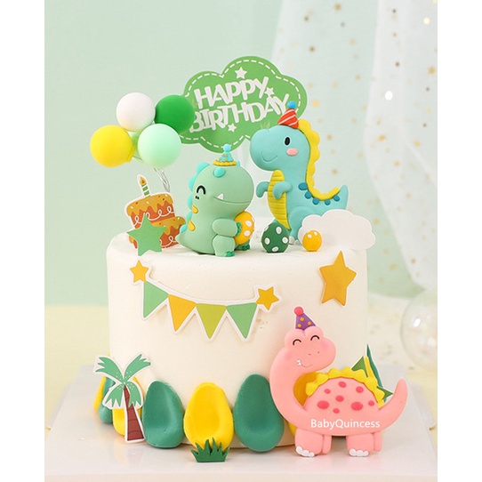 🇲🇾 [READY STOCK] Dinosaur Cake Topper Decoration | Shopee Malaysia