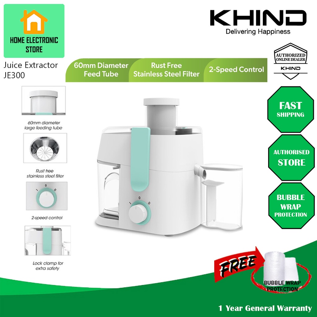 Khind JE300 Juice Extractor Pengisar Jus Shopee Malaysia