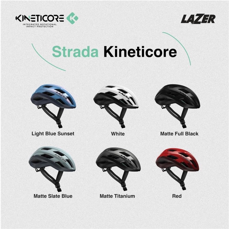 ORIGINAL LAZER STRADA KINETICORE ROAD HELMET | Shopee Malaysia