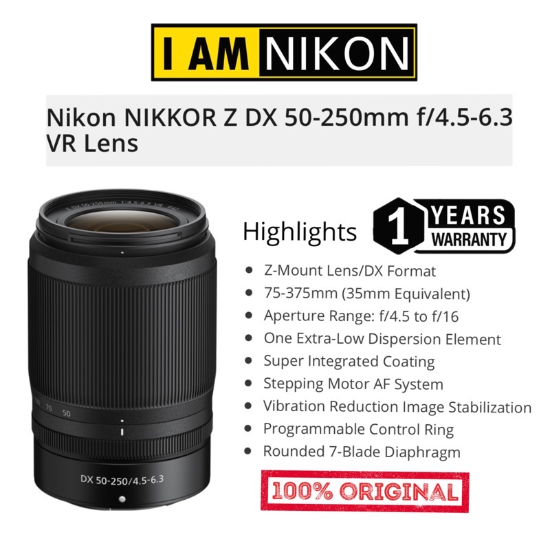 Nikon NIKKOR Z DX 50-250mm おもしろく f/4.5-6.3 VR