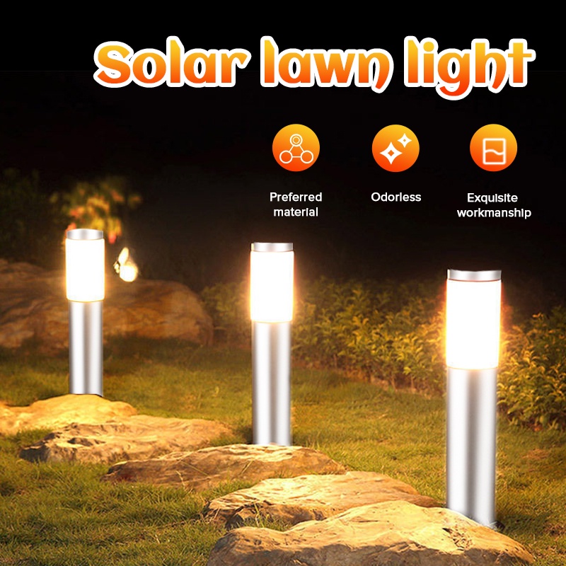 LED Solar Stainless Steel Garden Lighting IP65 Waterproof Solar Garden