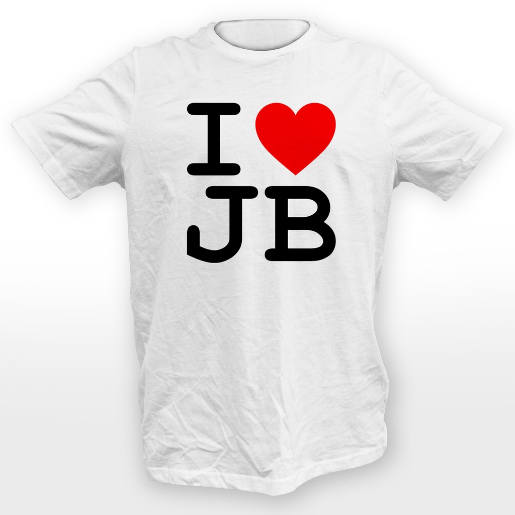 I Love JB Johor Bahru Design Graphic Tee 100% Cotton Unisex T