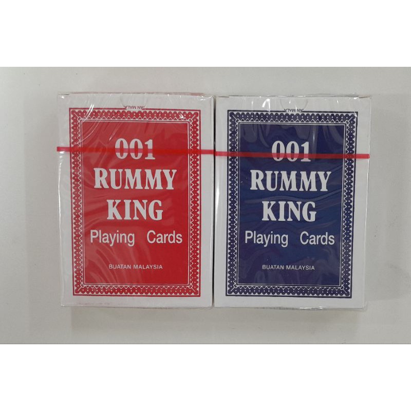 001 RUMMY KING PLAYING CARDS (BLUE / RED) Shopee Malaysia