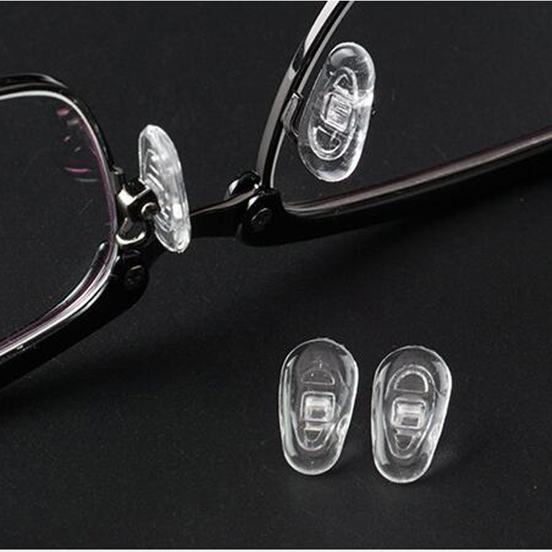 5Pairs Transparent Silicone Eyeglass Airbag Soft Nose Pads On Glasses