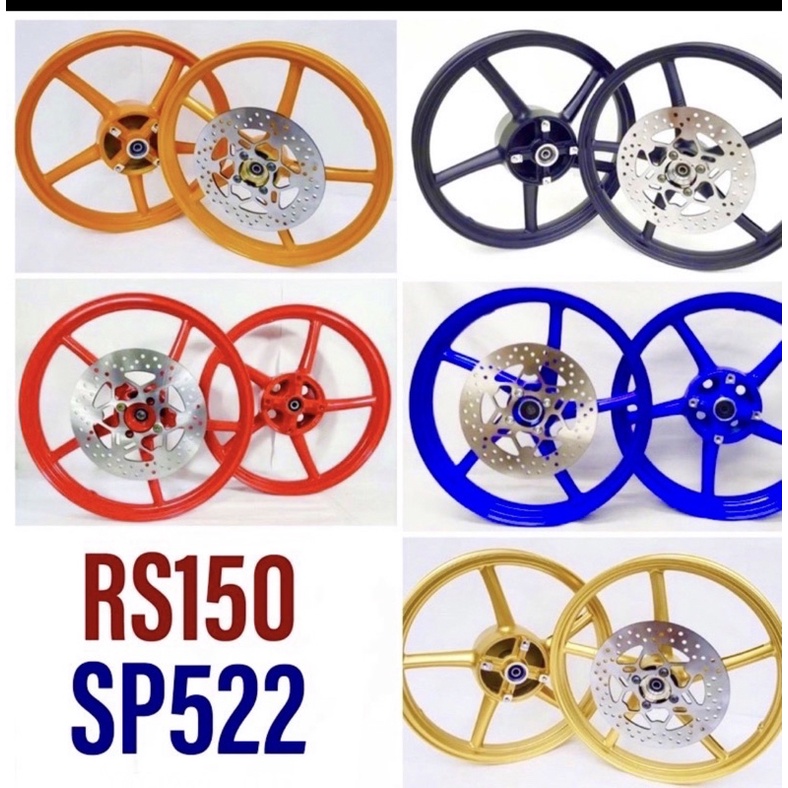 OFFER HONDA RS150 SPORT RIM SP522 RS150 ENKEI 522 BATANG (1.6-1.85-17 ...