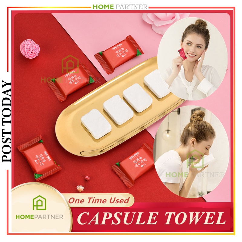 One Time Used Disposable portable cotton compressed towel Travel size ...