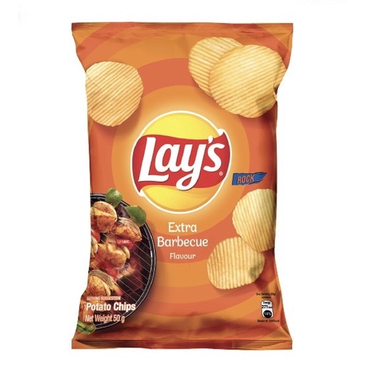 Lays Potato Chips Extra Barbecue Flavour Snackjajan 50g Shopee Malaysia 8819