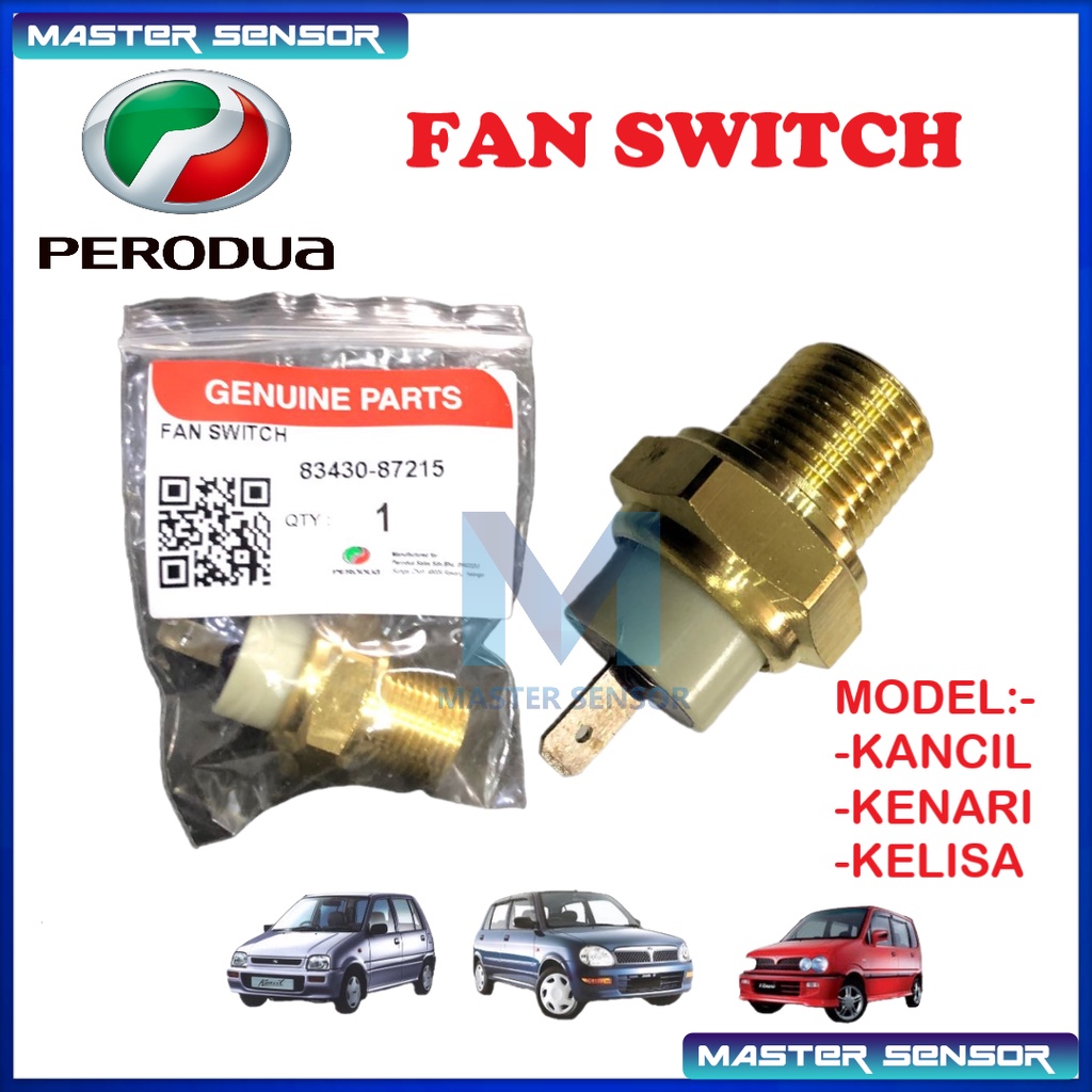 GENUINE Perodua Radiator water CoolantThermo Fan Switch Sensor