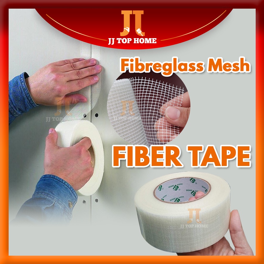 Fiber Tape / Partition Tape Fibreglass Mesh Joint Tape Self Adhesive