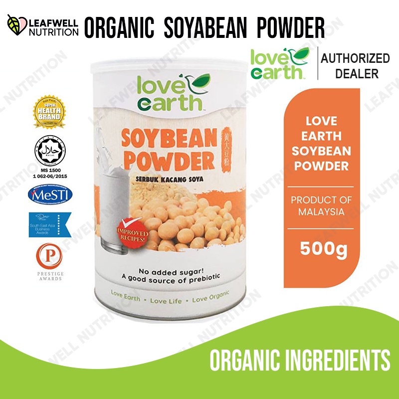 Organic Soyabean Powder 500g Healthy Beverage Drink Non Dairy Lactose