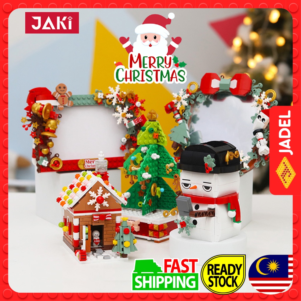 JAKI Christmas Building Blocks JK5109 Snowman Gingerbread House ...