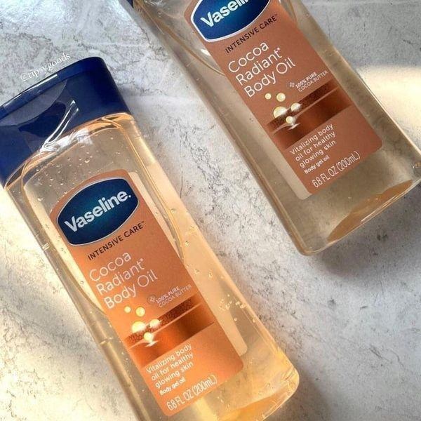 Vaseline INTENSIVE CARE COCOA RADIANT BODY GEL OIL Shopee Malaysia