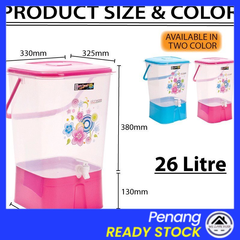 Elianware 13 And 15 And 26 Liter Water Dispenser Water Container Bekas Air Plastic Water 9103