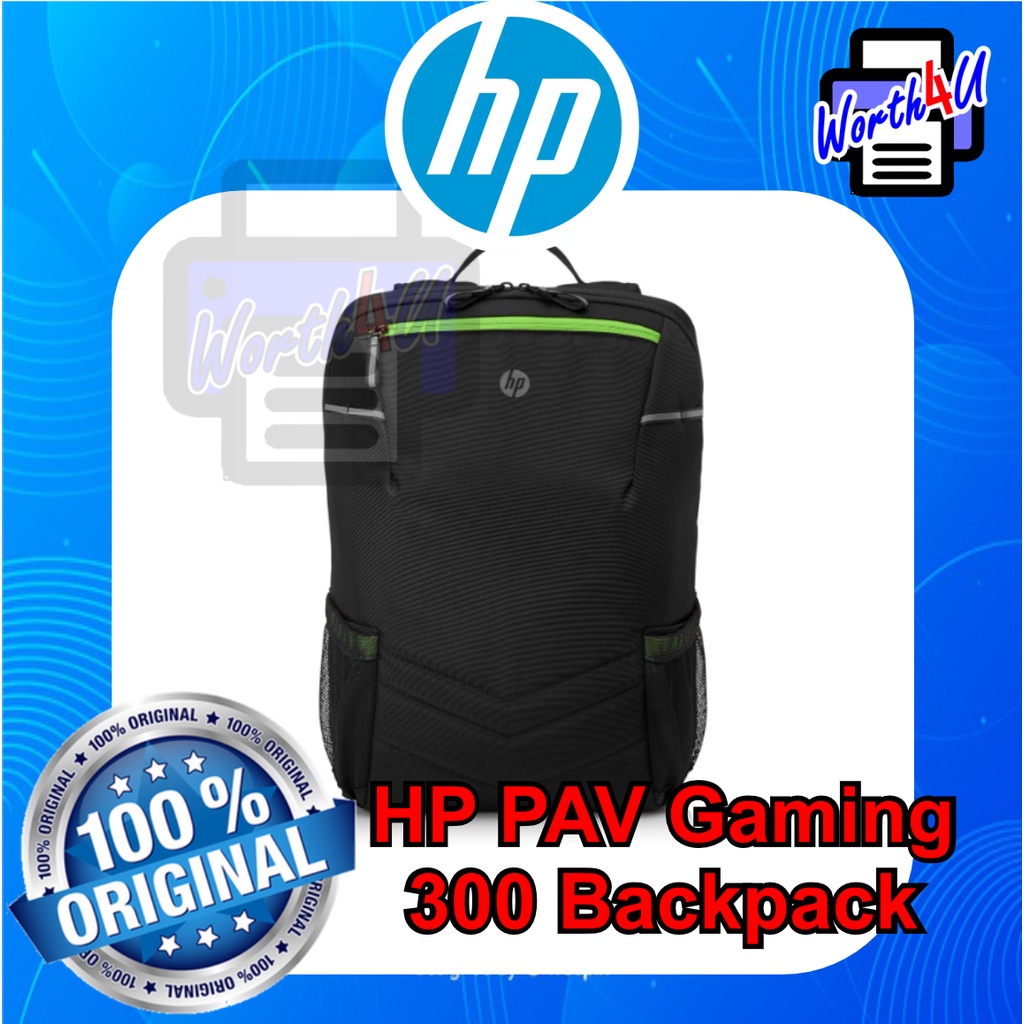 HP PAV Gaming 17 inch Backpack 300 Black 6EU56AA Bag Bagpack Back Pack