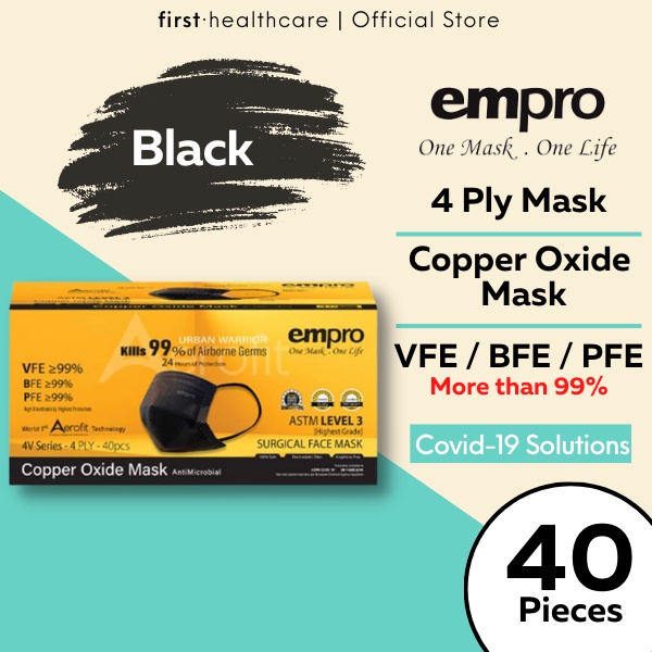 [READY STOCK!] Empro Copper Oxide Mask 4V Series 4 Ply Mask Aerofit