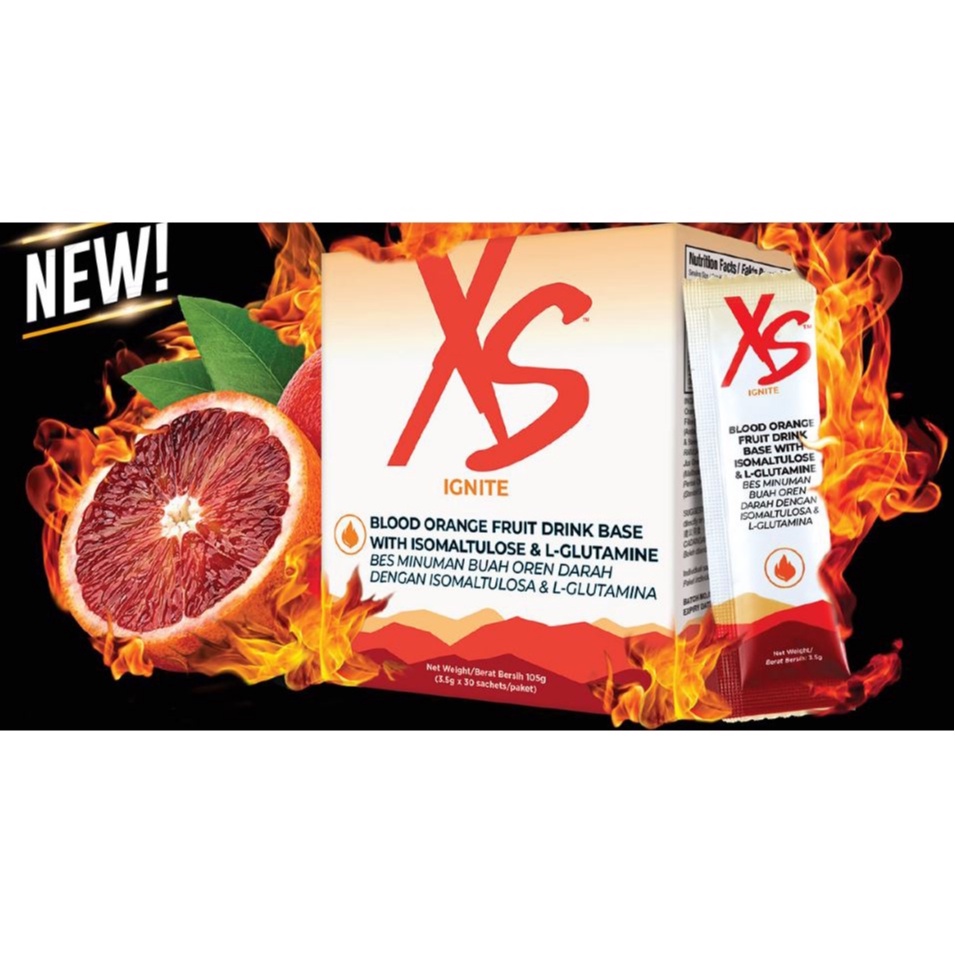 Amway XS Ignite Blood Orange Fruit Drink Base With Isomaltulose & LGlutamine Shopee Malaysia
