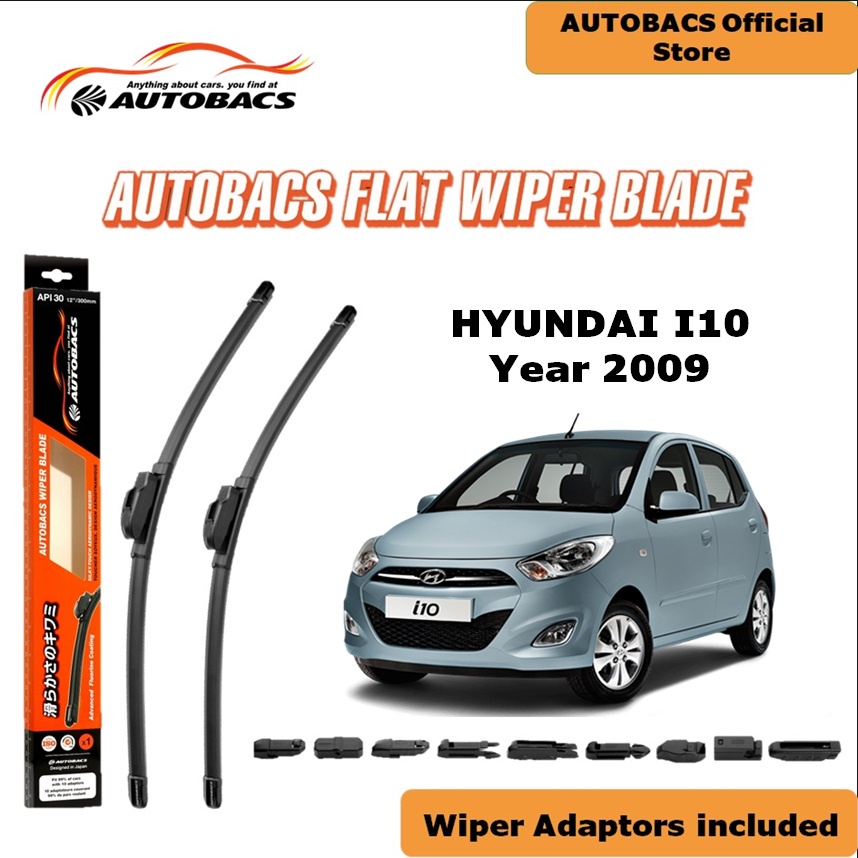 AUTOBACS Wiper Blade for HYUNDAI I10 2009 (22" & 16") Shopee Malaysia