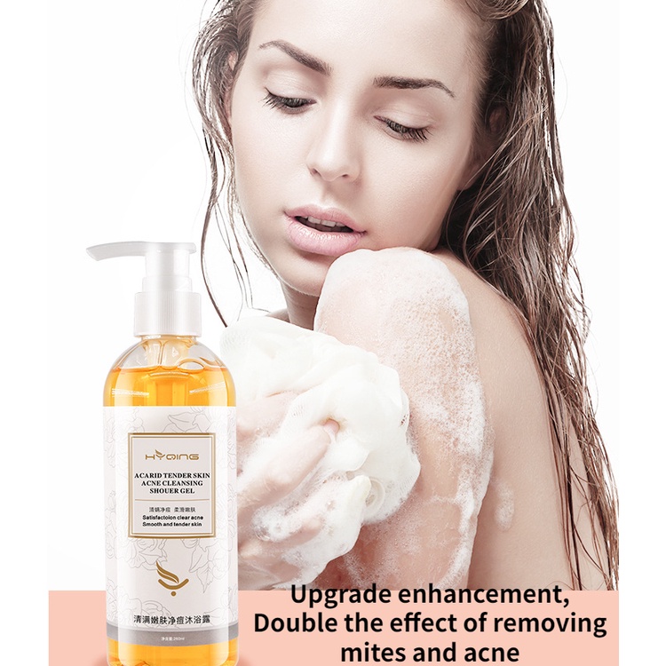 (Malaysia stock) Anti Mite Body Shower 260ml Acid Amino Moisturizing