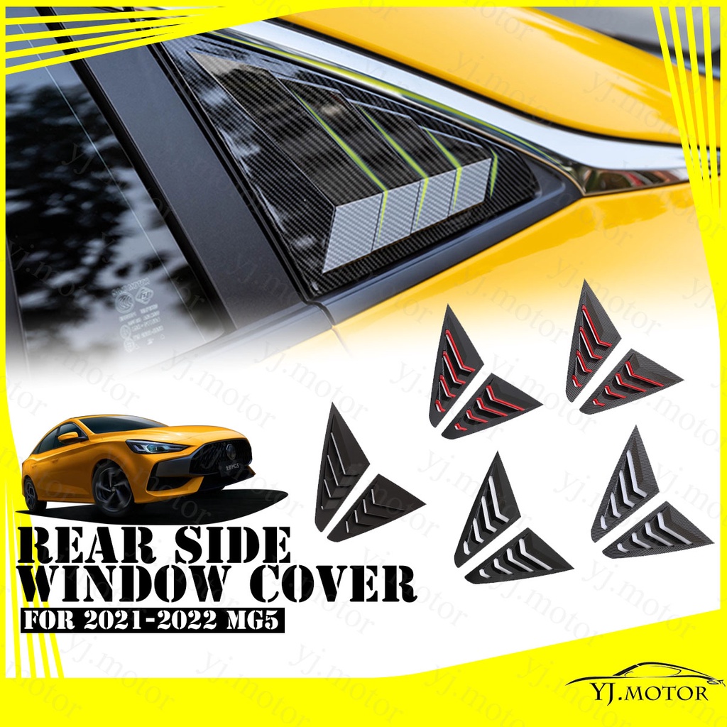 For 2021 - 2023 MG5 Rear Side Window Louver Cover Morris Garages MG 5 ...