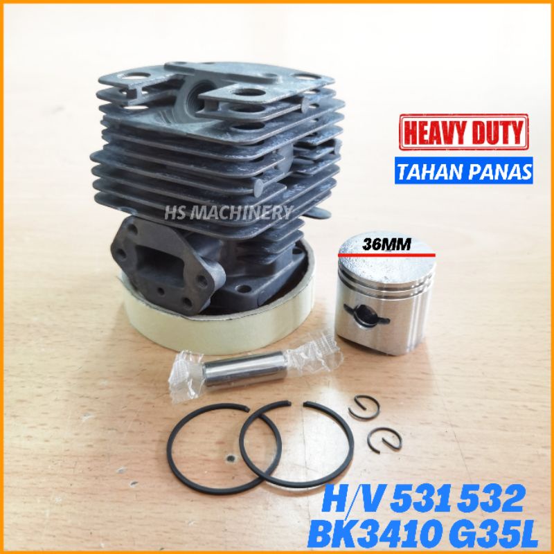 Heavy Duty Husqvarna 531rbs 532rbs Zenoah BK3410 Brush Cutter Cylinder Kit Block Piston Set