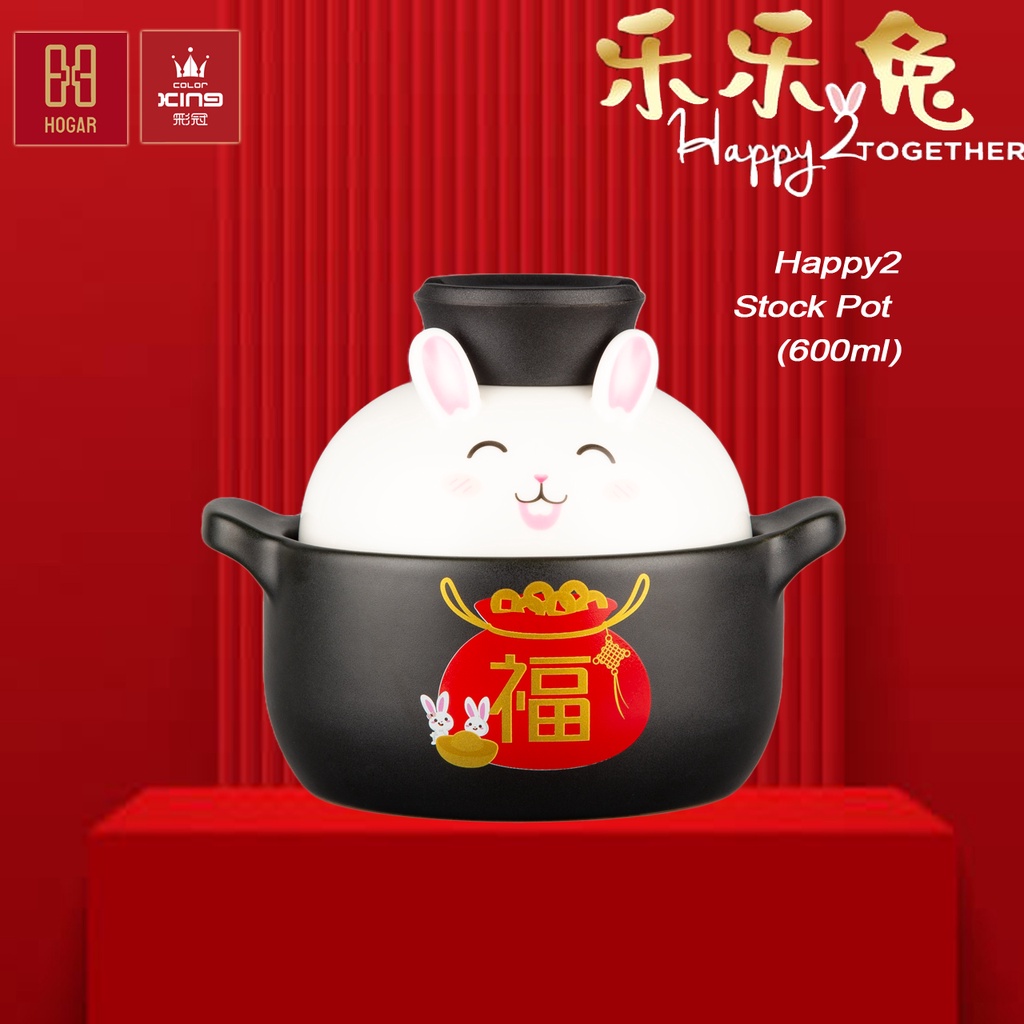 Color King Happy 2gether Rabbit Cruet Set 2023 100 Ceramic Pot