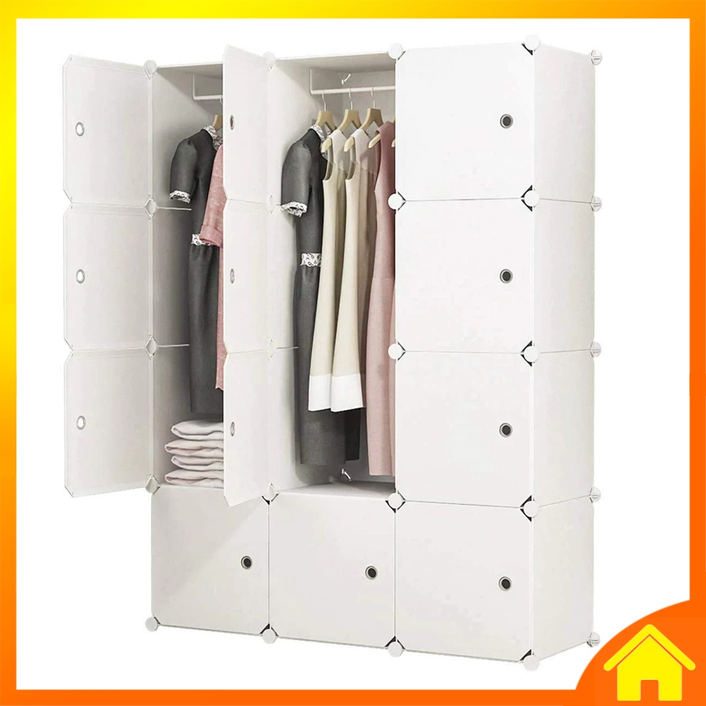 [OneHome] Simple DIY Wardrobe Plastic Minimalist Bedroom Asrama Bilik ...