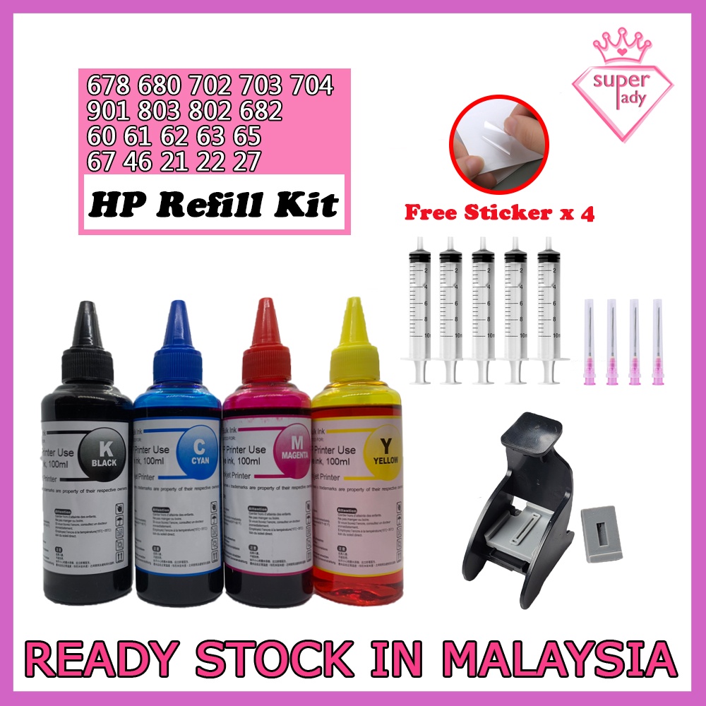 Hp ink clearance refill