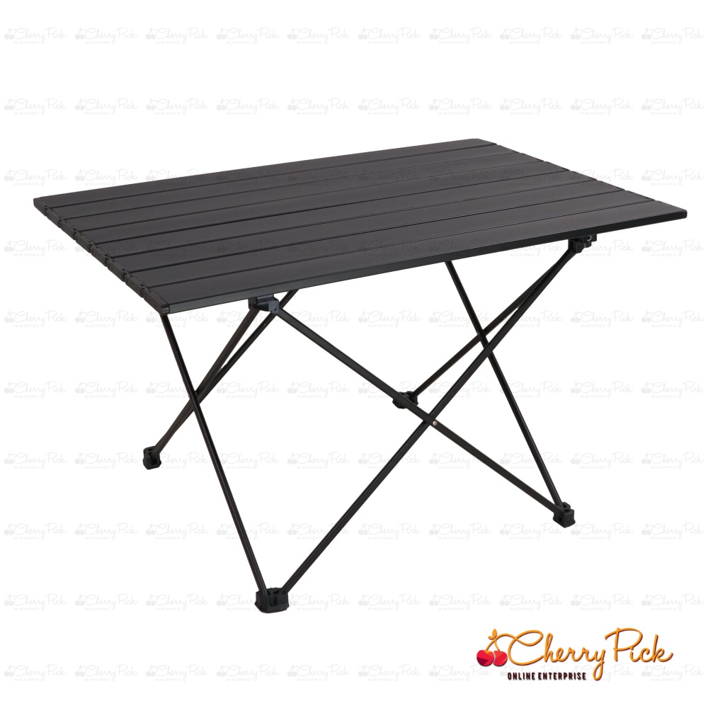 Camping table foldable Portable Table Outdoor Folding picnic table BBQ  Aluminium Egg Roll Table meja camping lipat 露營桌子 ⚫95cm-Fixed Height