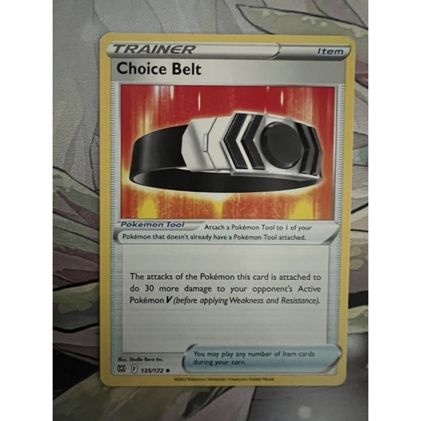 Pokemon TCG Choice Belt 135/172 | Shopee Malaysia